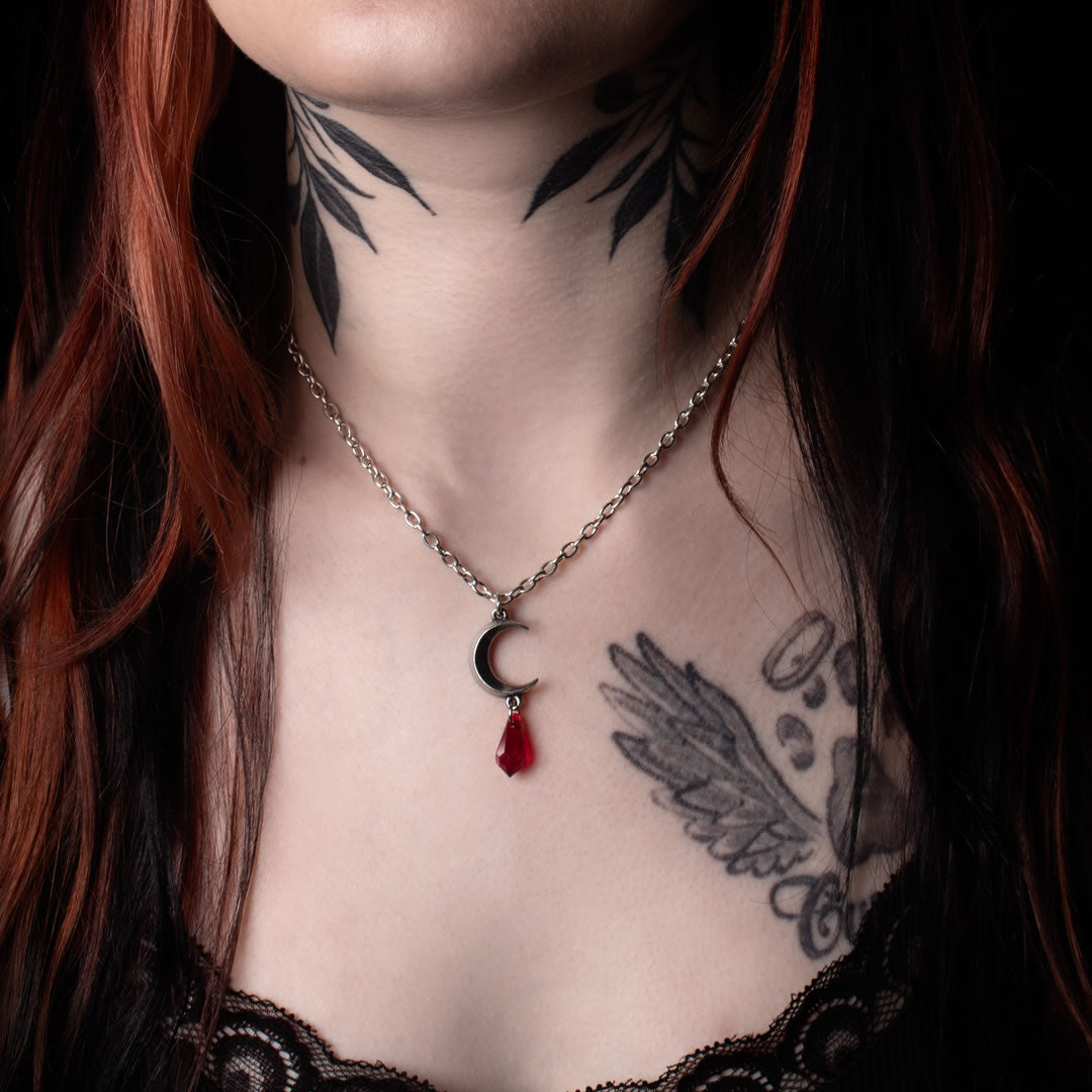 Tears of the Moon Red Pendant