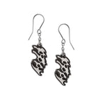 Poppy Logo Dropper Earrings