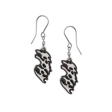Poppy Logo Dropper Earrings