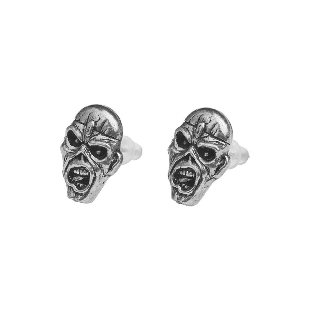 Iron Maiden Piece of Mind Stud Earrings