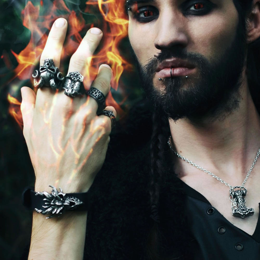 Runeband Ring | Handmade Gothic Jewelry | Alchemy – Alchemy of England