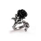 Wild Black Rose Ring