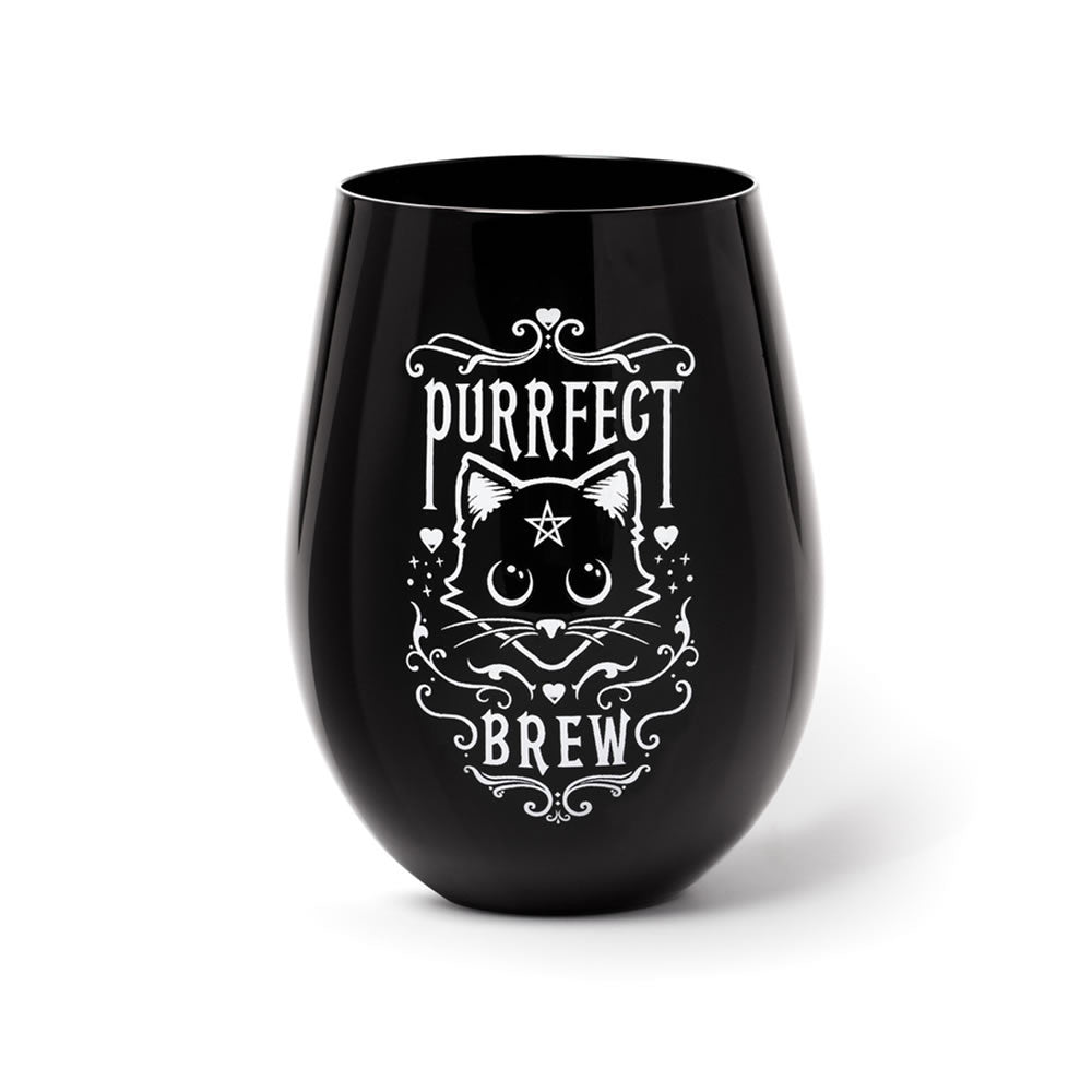Purrfect Brew Stemless Glass