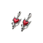 Devil Heart Earrings