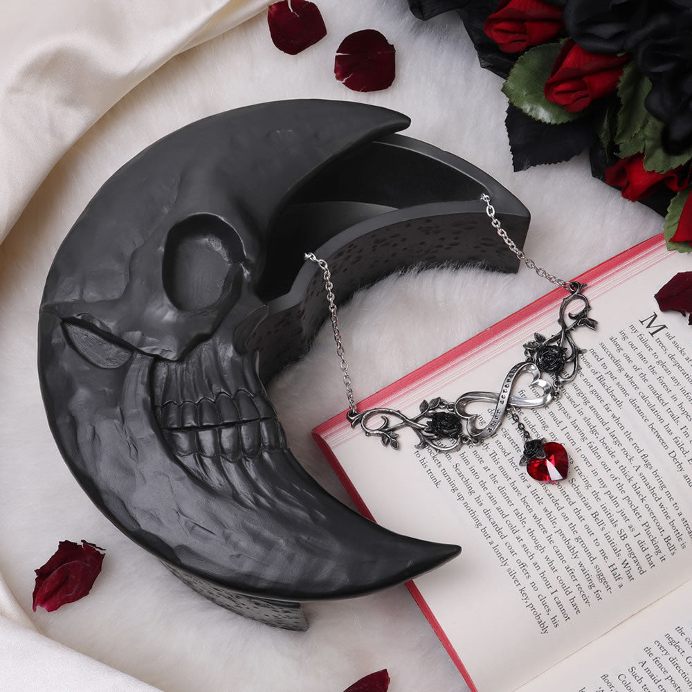 Skull Moon Trinket & Jewelry Box - Black