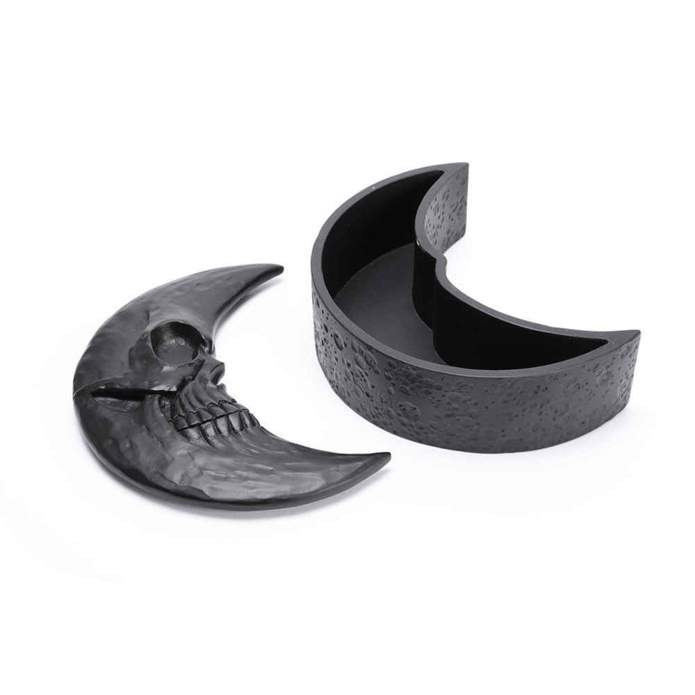 Skull Moon Trinket & Jewelry Box - Black