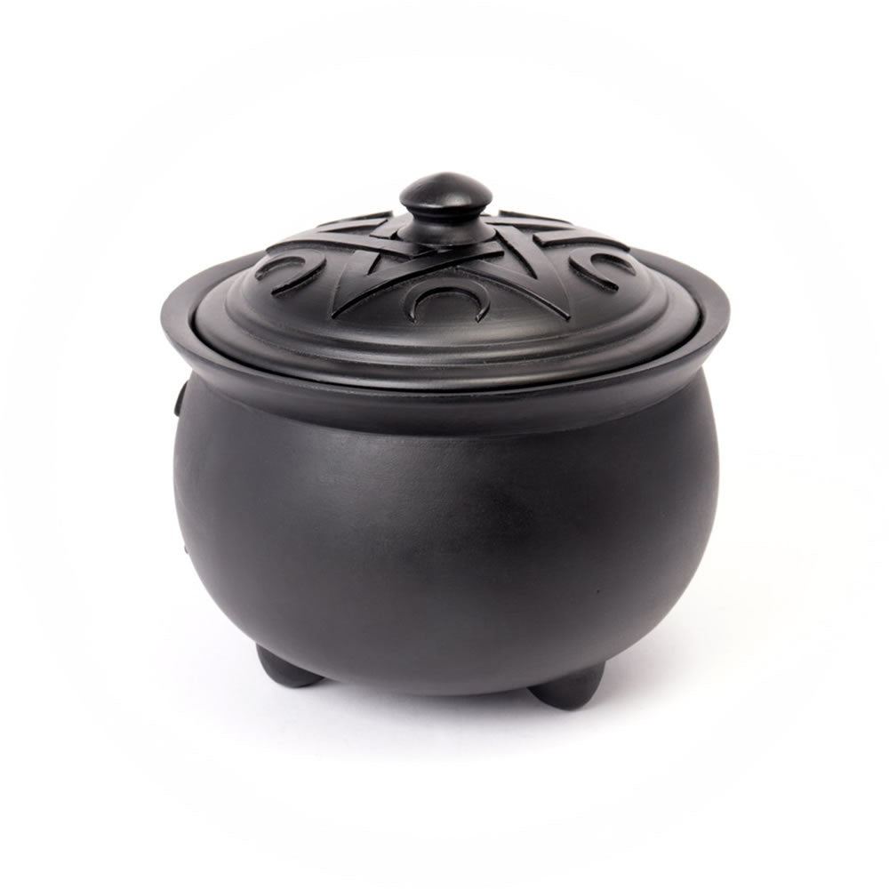 Triple Moon Cauldron Trinket & Jewelry Pot