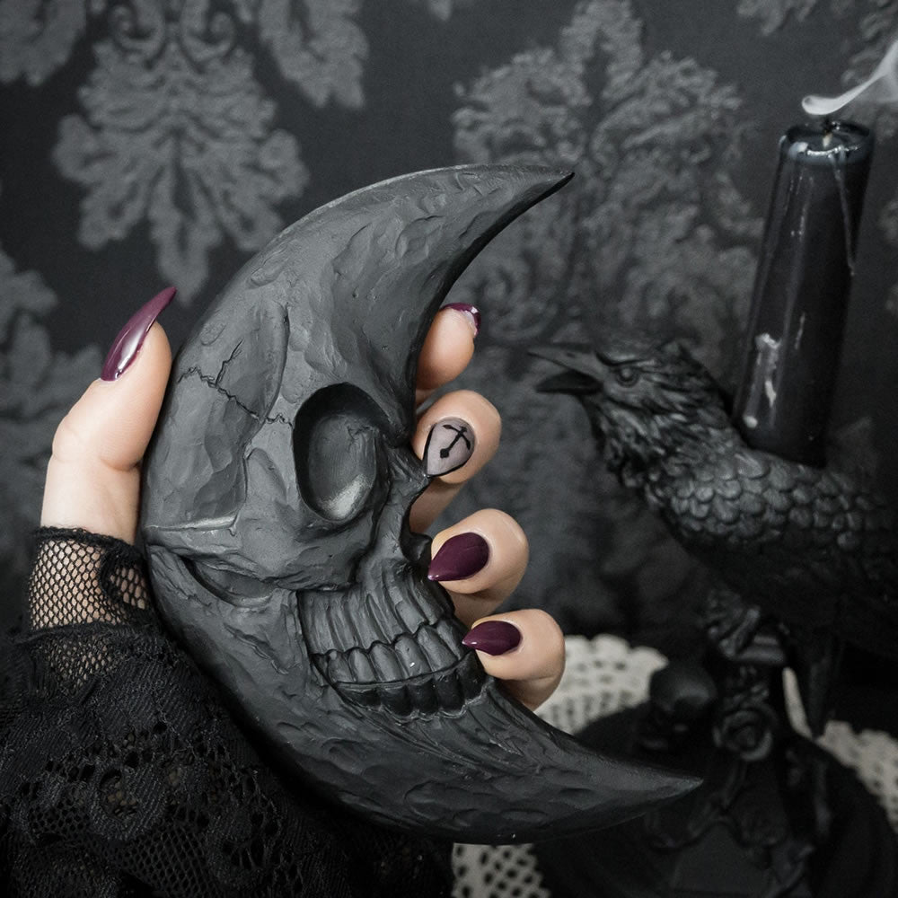 Black Moon Hand Mirror