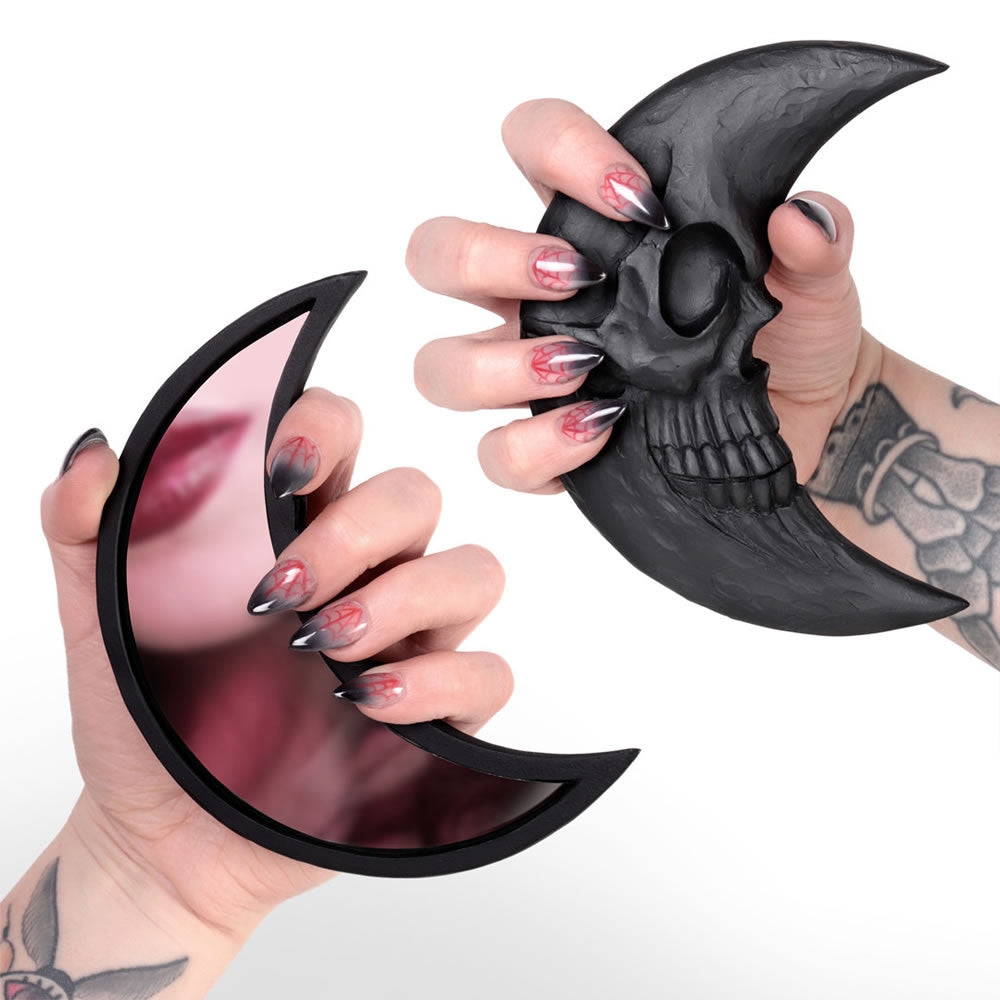 Black Moon Hand Mirror