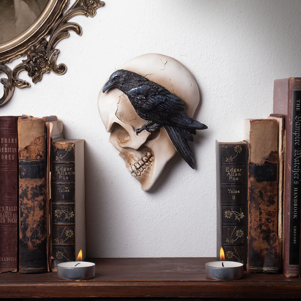 Nevermore Skull Masque Ornament