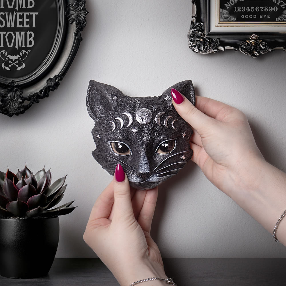 Mystic Moon Cat Masque Ornament