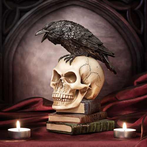 Poe's Raven Skull