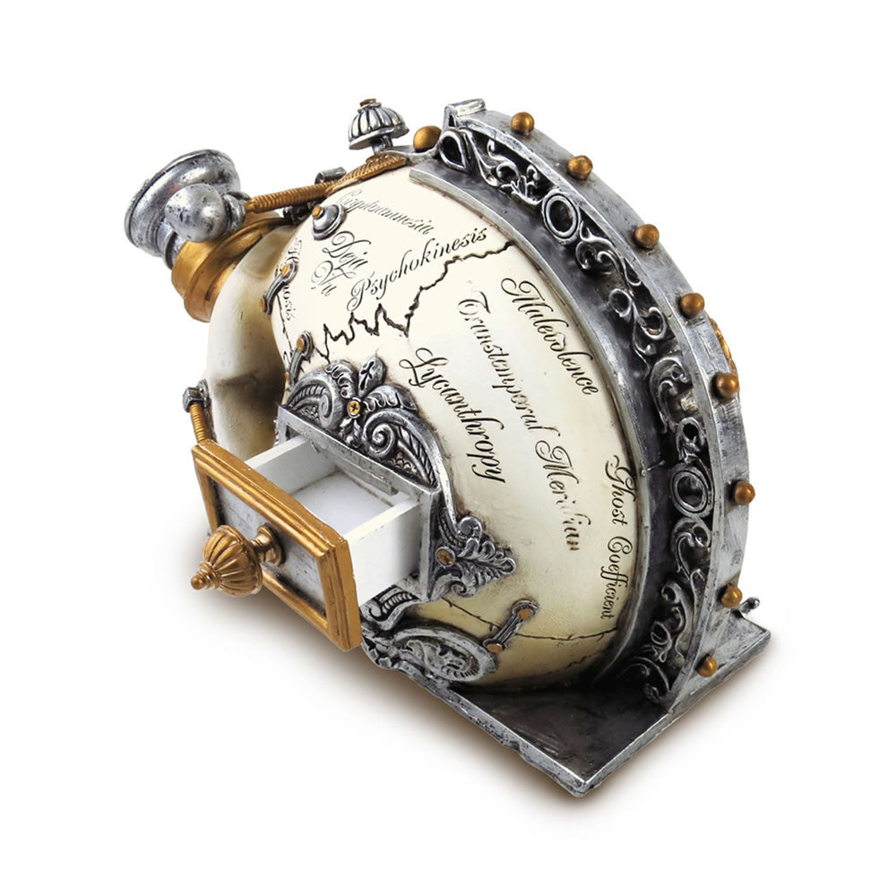 Erasmus Darwin's Steam-Cerebrum Skull