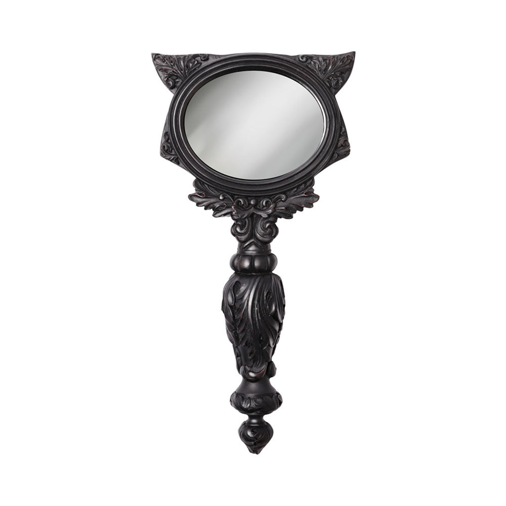 Sacred Cat Hand Mirror - Black