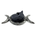 Triple Moon Black Cat Ornament