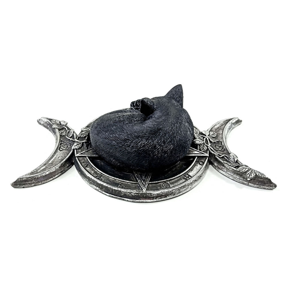 Triple Moon Black Cat Ornament