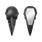 Raven Skull Hand Mirror - Black
