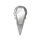 Raven Skull Hand Mirror - Antique Silver