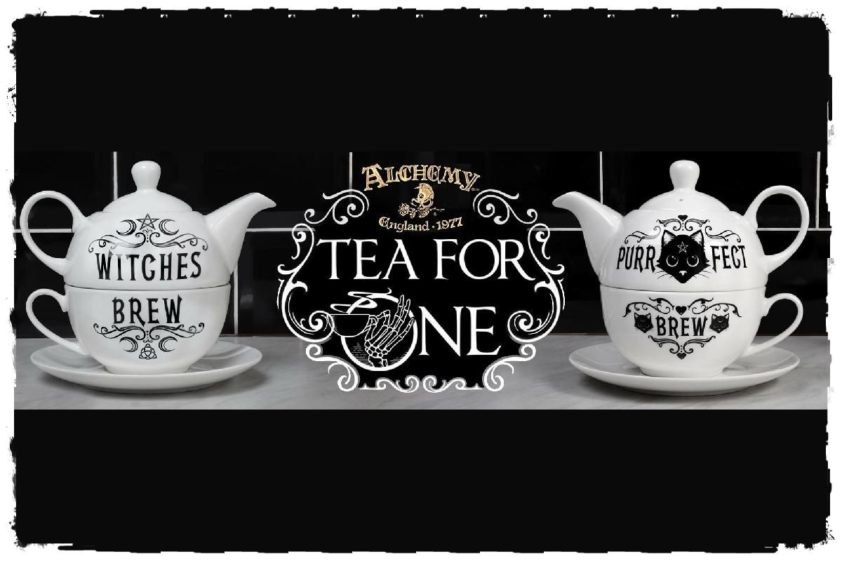 Purrfect Brew Tea-For-One Tea Pot Set, Black Cat